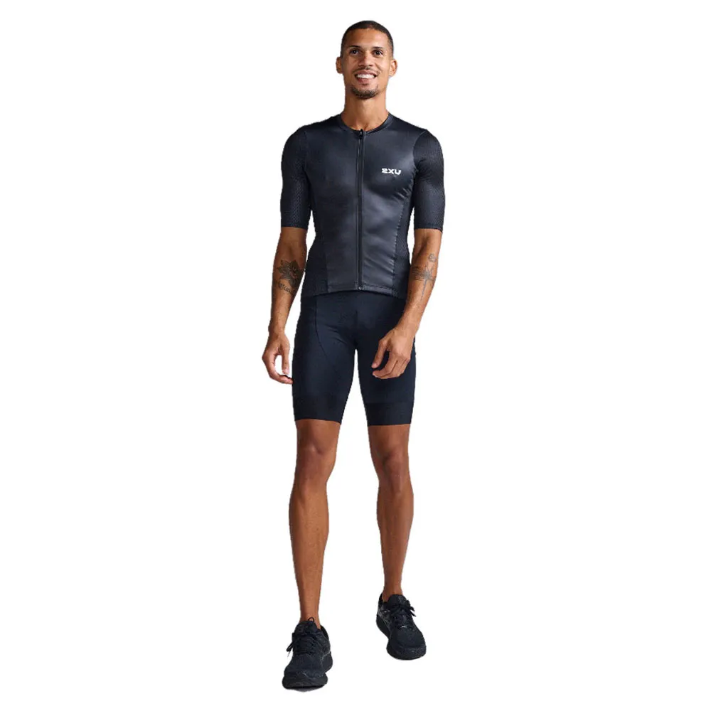 2XU Aero Hex Tri Halv Glidelås Kort Ermet T-skjorte male