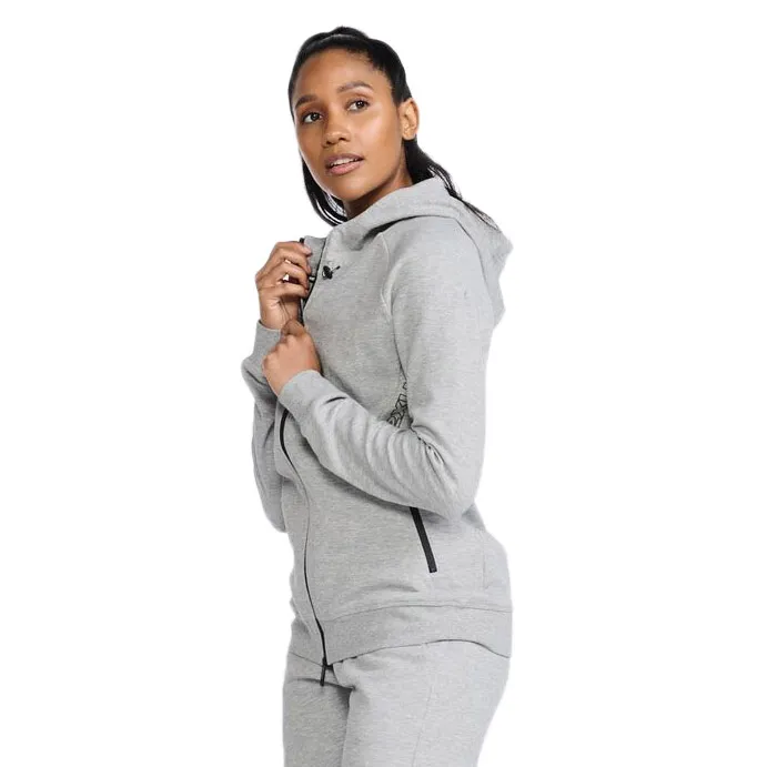 2XU Commute Genser Med Hel Glidelås, Grey marle / black