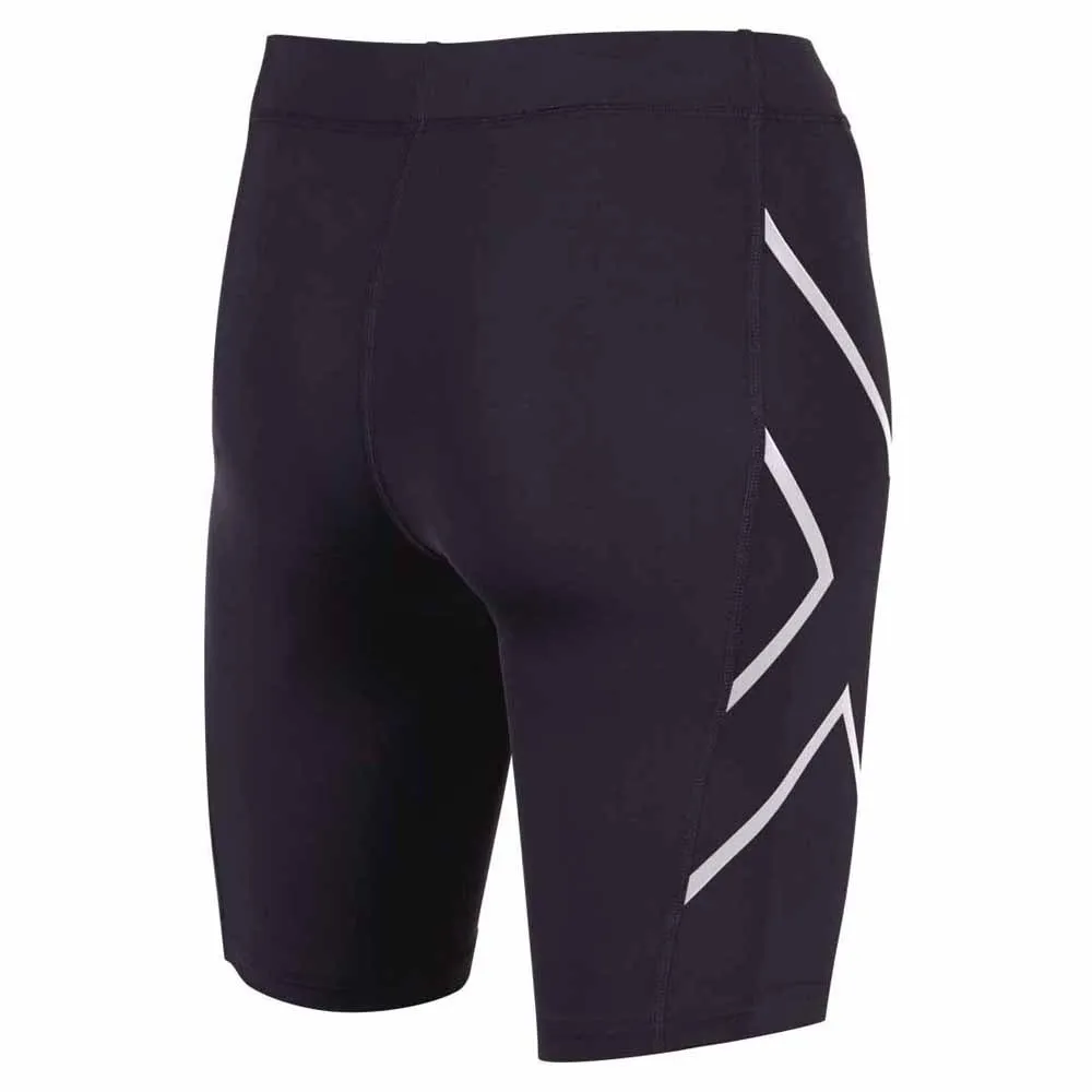 2XU Compression Korte Leggings female, Black / silver