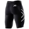 2XU Compression Logo Korte Leggings male, Black / silver, Regular