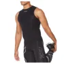 2XU Core Compression Ermeløs T-skjorte male, Black / silver