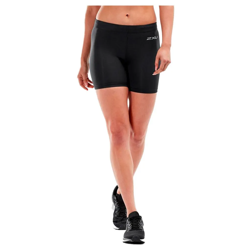 2XU Core Compression Game Day 5´´ Korte Leggings female, Black / silver