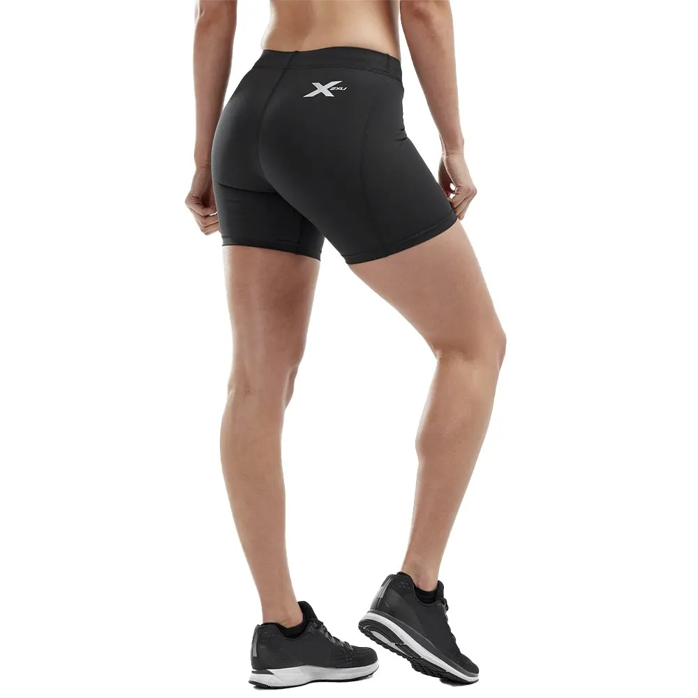 2XU Core Compression Game Day 5´´ Korte Leggings female, Black / silver