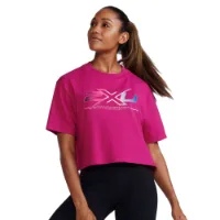 2XU Form Crop Kortarmet T-skjorte female