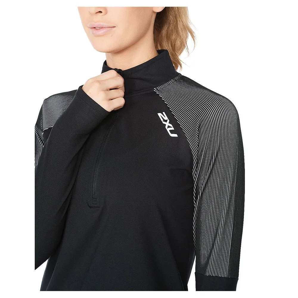 2XU Light Speed Halv Glidelås Genser, Black / silver reflective 2XU Light Speed Halv Glidelås Genser, Black / silver reflective