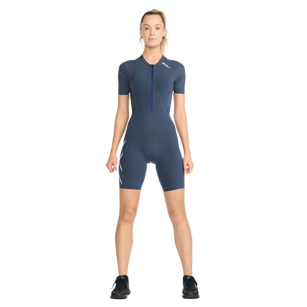 2XU Light Speed Tech Kortermet Trisuit female, Outerspace / white reflective 2XU Light Speed Tech Kortermet Trisuit female, Outerspace / white reflective