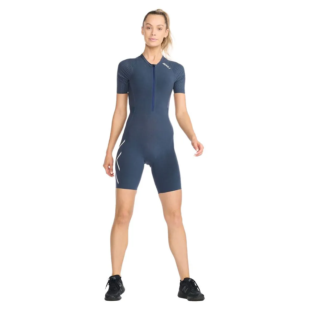 2XU Light Speed Tech Kortermet Trisuit female, Outerspace / white reflective 2XU Light Speed Tech Kortermet Trisuit female, Outerspace / white reflective