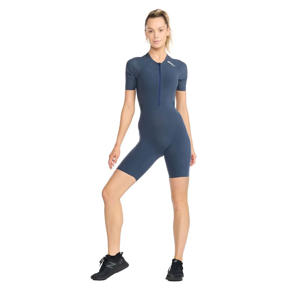 2XU Light Speed Tech Kortermet Trisuit female, Outerspace / white reflective 2XU Light Speed Tech Kortermet Trisuit female, Outerspace / white reflective