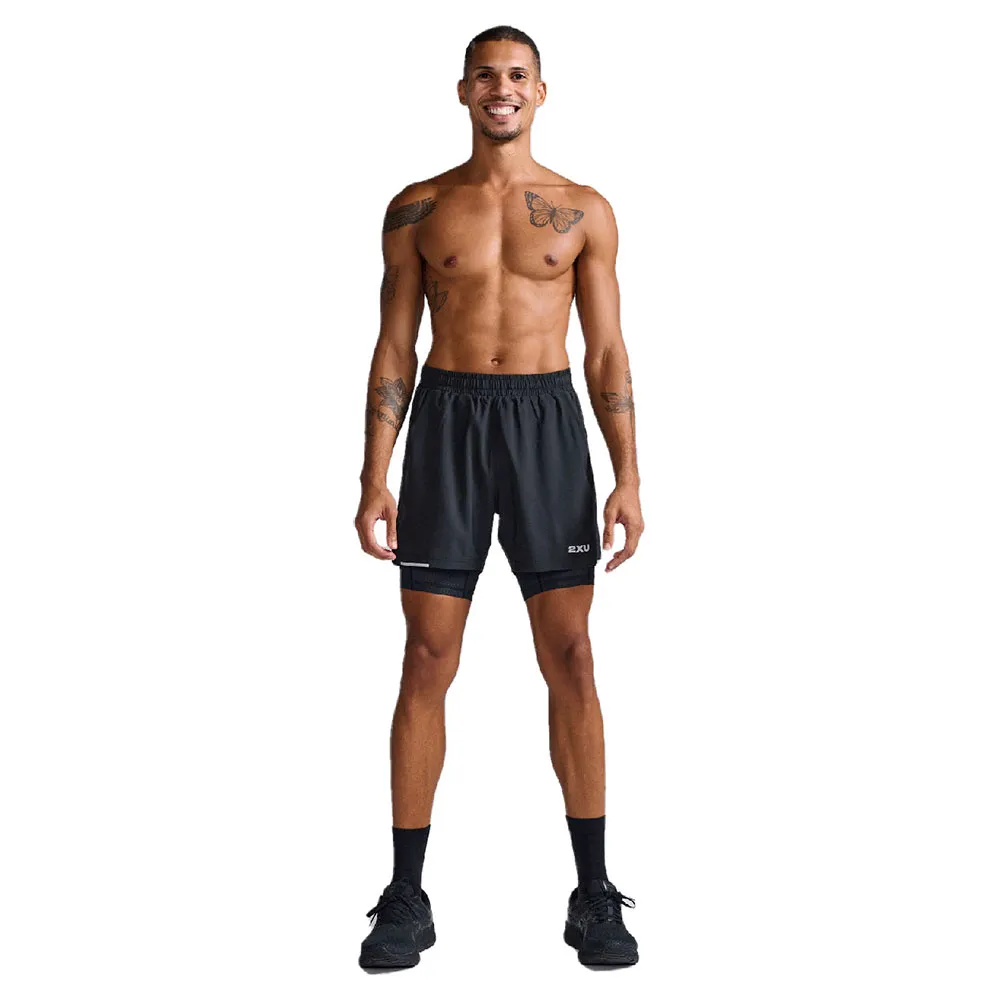 2XU Men's Aero Mesh 2-In-1 5 Inch Shorts
