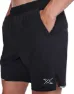 2XU Men's Aero Shorts, Black/silver reflective