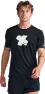 2XU Men's Light Speed Tee, Black white x/white reflective