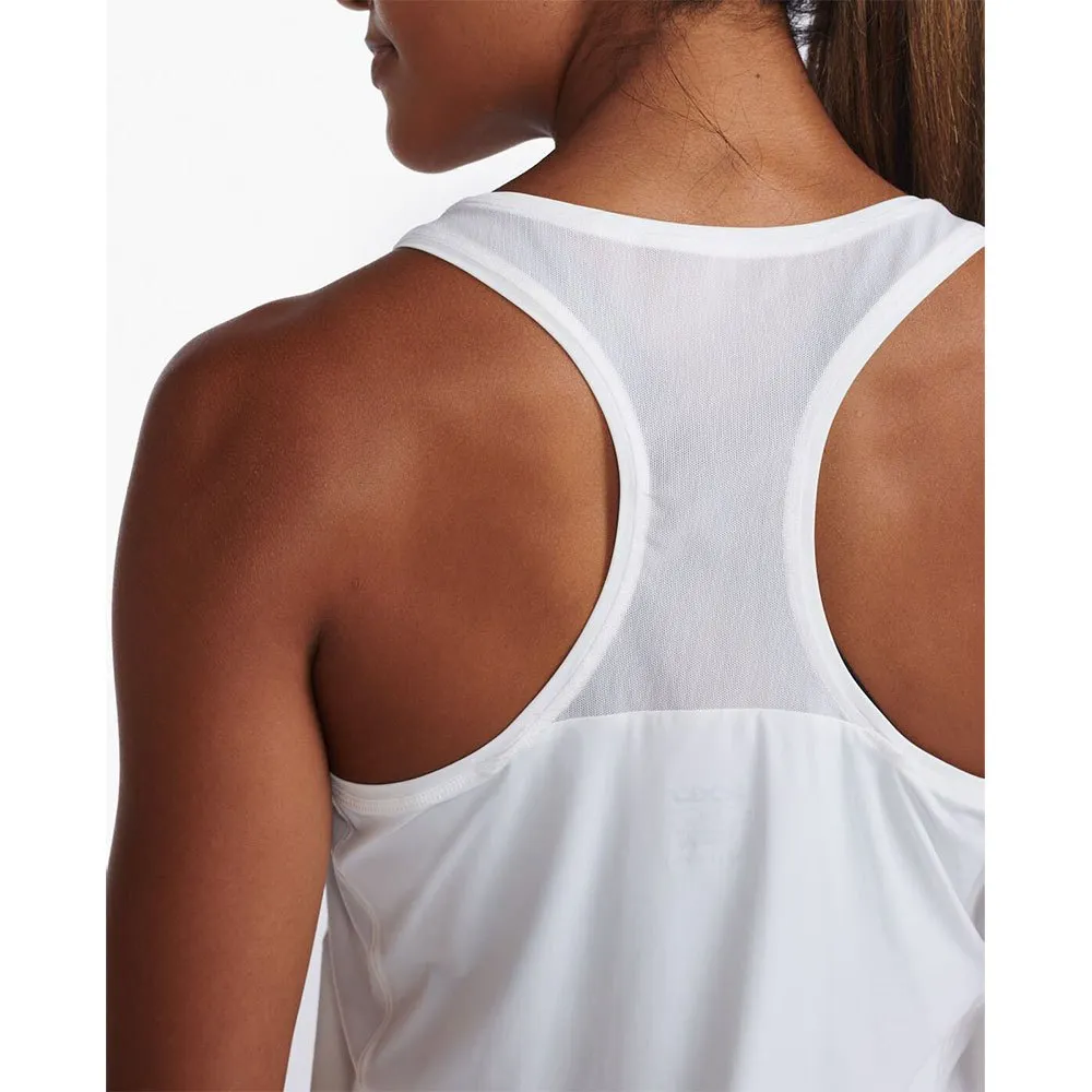 2XU Motion Mesh Ermeløs T-skjorte female, White / harbor mist
