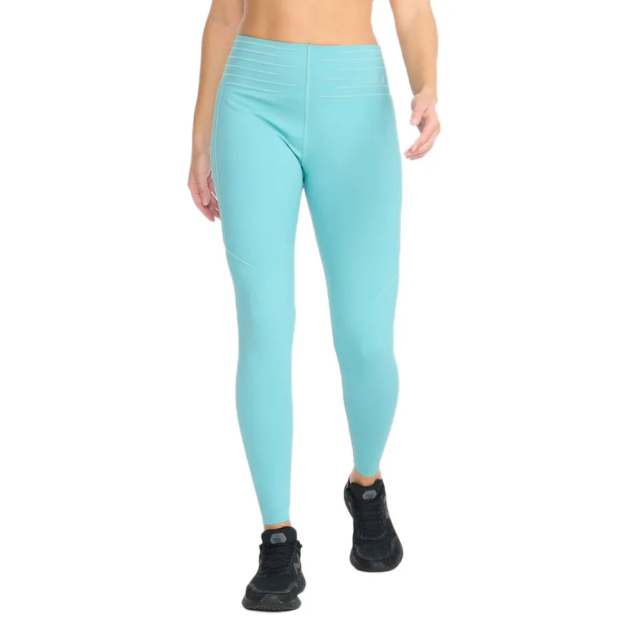 2XU No Distraction Compression Leggings Med Høy Midje female, Festival / white