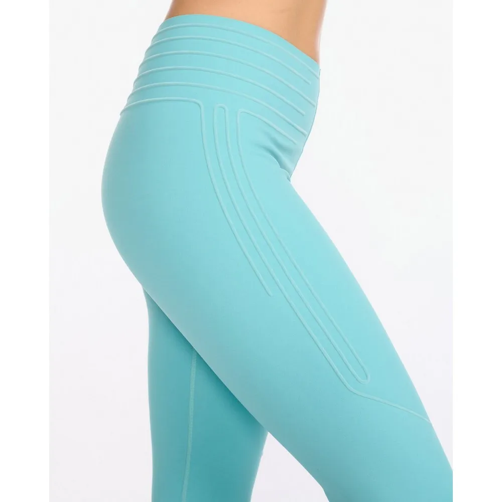 2XU No Distraction Compression Leggings Med Høy Midje female, Festival / white
