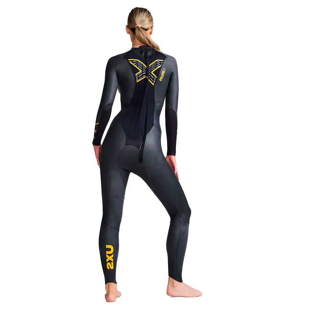 2XU Propel 1 Langermet Neopren Våtdrakt Refurbished unisex, Black / ambition, S 2XU Propel 1 Langermet Neopren Våtdrakt Refurbished unisex, Black / ambition, S