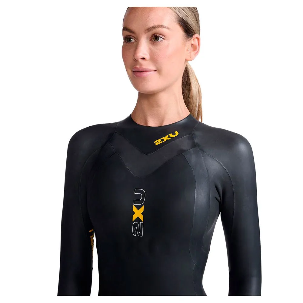 2XU Propel 1 Langermet Neopren Våtdrakt Refurbished unisex, Black / ambition, S 2XU Propel 1 Langermet Neopren Våtdrakt Refurbished unisex, Black / ambition, S