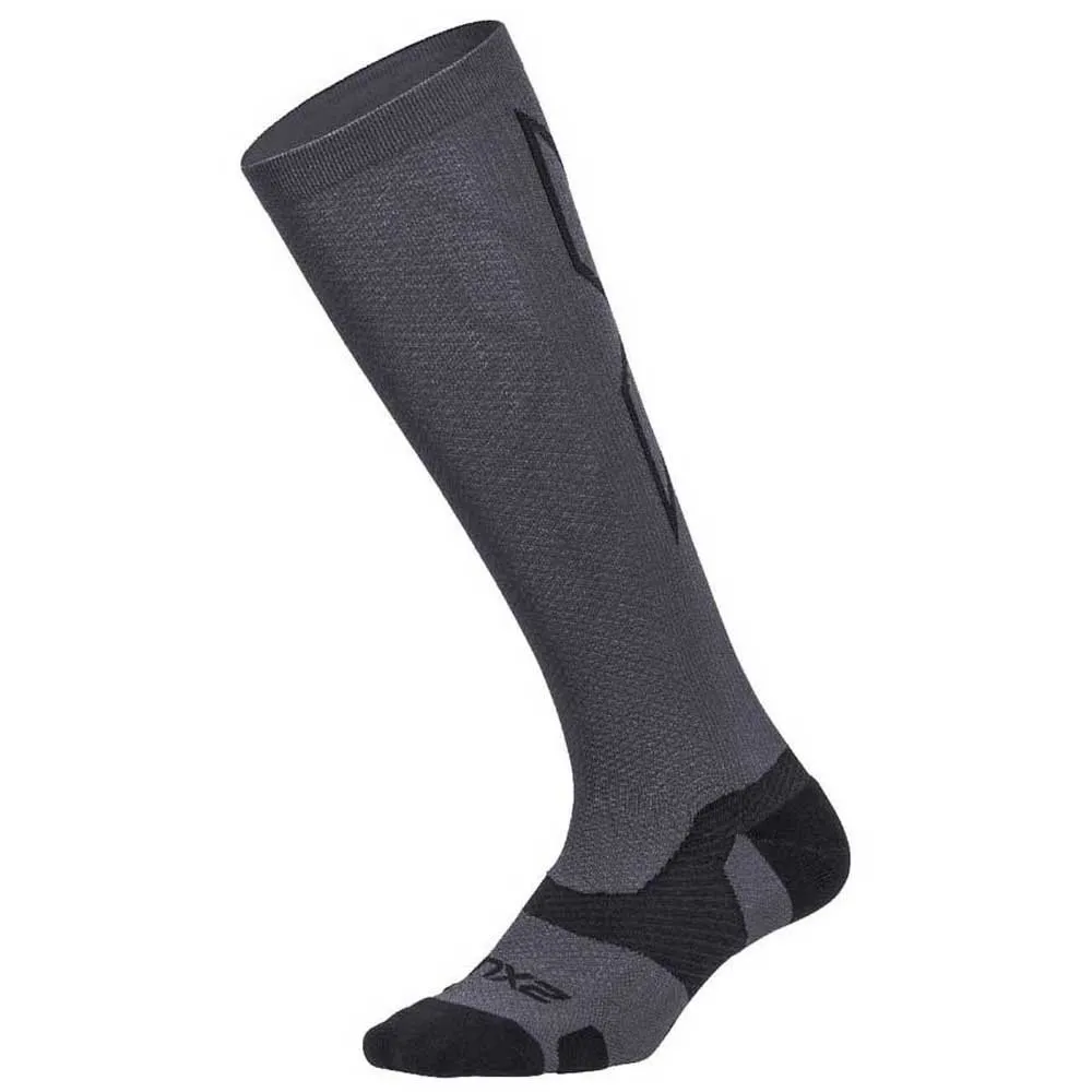 2XU Vectr Light Cushion 36- Lange Sokker 40 Cm male, Titanium / black