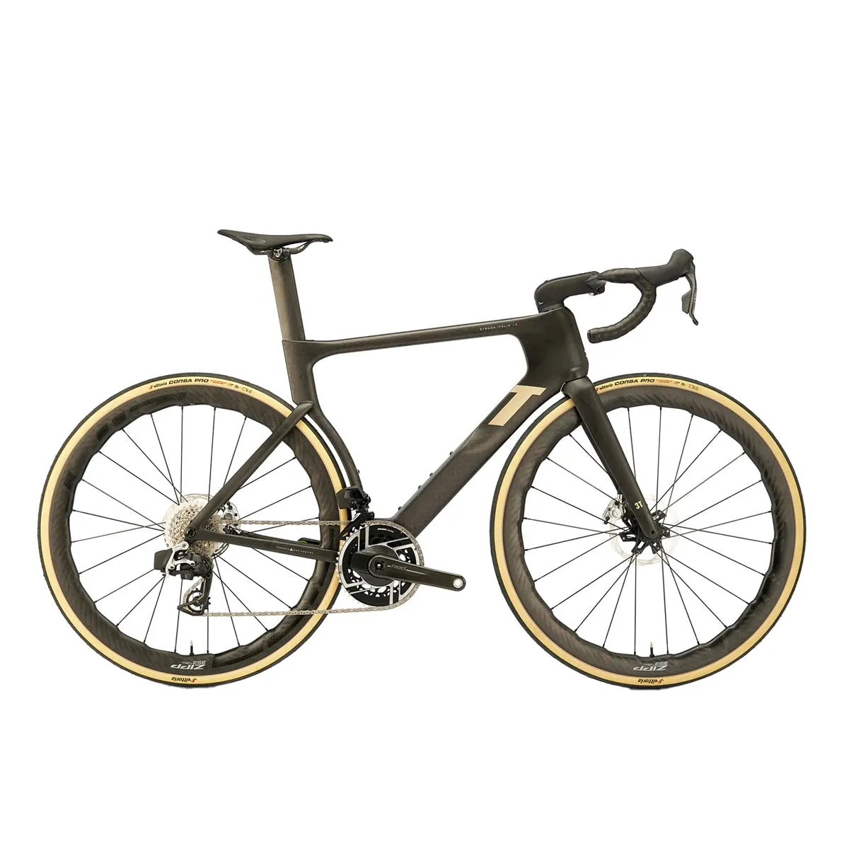3T Strada Italia Sram RED E1 AXS 2x12 Zipp 353 NSW Road Bike, Landeveissykkel 3T Strada Italia Sram RED E1 AXS 2x12 Zipp 353 NSW Road Bike, Landeveissykkel