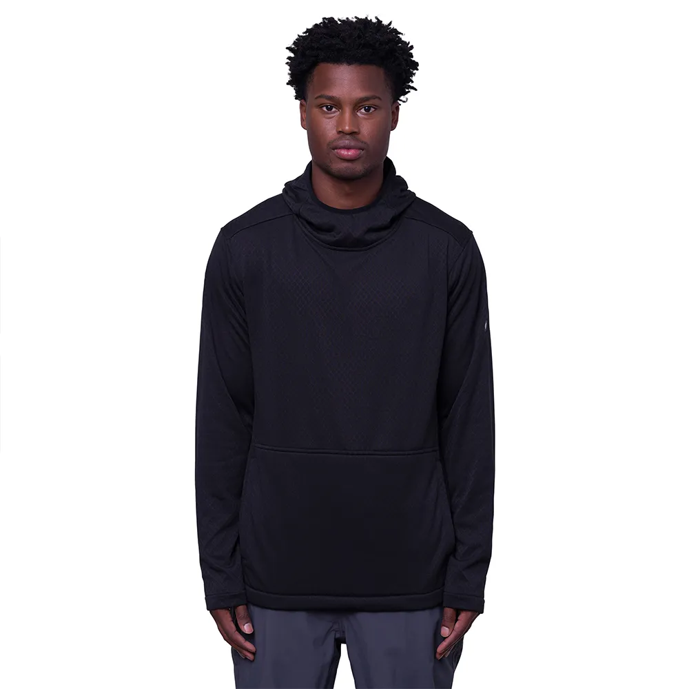 686 Mission Grid Fleecejakke Med Hette, Black