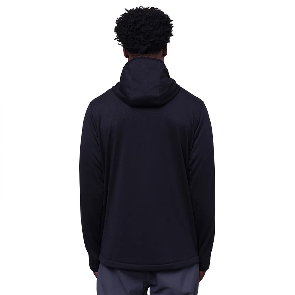 686 Mission Grid Fleecejakke Med Hette, Black