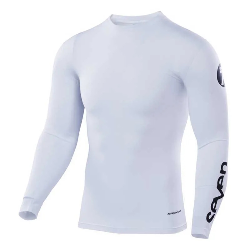 7Seven Zero Langarmet Baselag, White, M