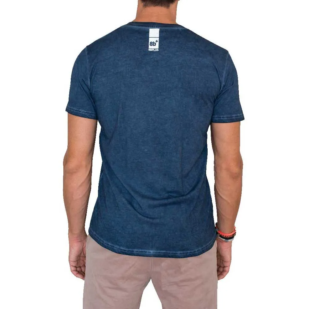 8 B Plus Logo Kortarmet T-skjorte, Blue / white