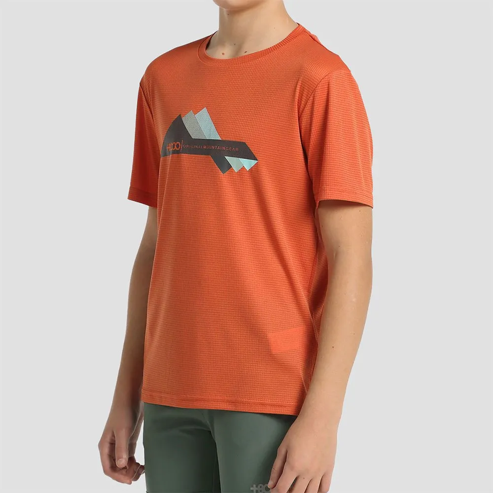 +8000 Hule Kortarmet T-skjorte, Brick, 10Y +8000 Hule Kortarmet T-skjorte, Brick, 10Y