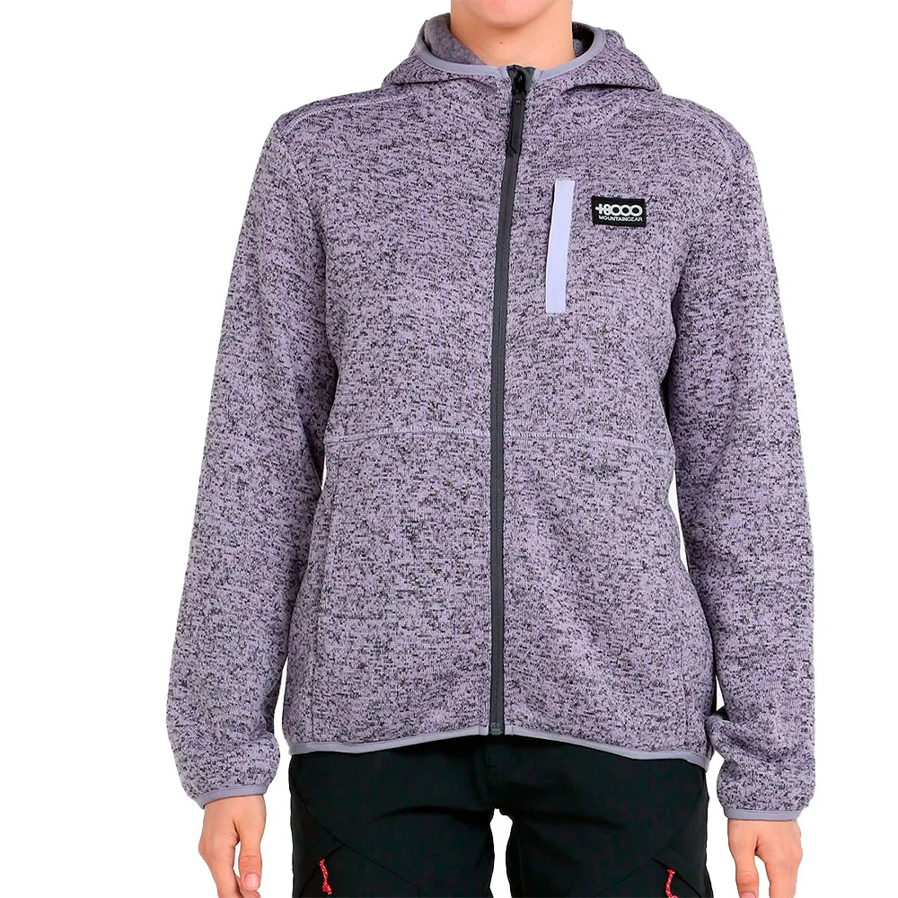 +8000 Liquida Fleecejakke Med Full Glidelås, Malva vigore