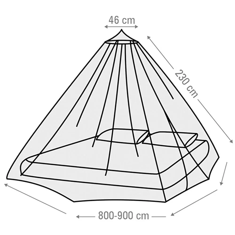 Abbey Lett Myggnett 2 Personer, White, 210 x 200cm Abbey Lett Myggnett 2 Personer, White, 210 x 200cm