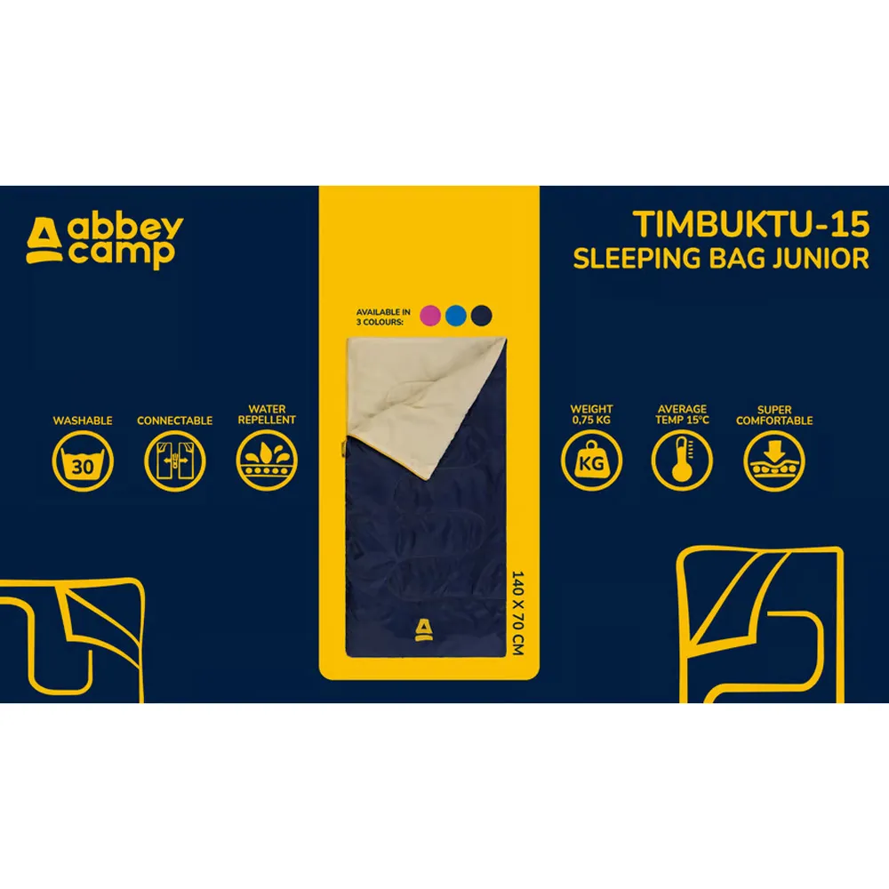 Abbey Timbuktu Junior Sovepose, Navy blue / sand Abbey Timbuktu Junior Sovepose, Navy blue / sand