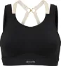 Abecita Women's Powerful Sport Bra Moulded Cups, Black