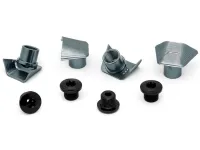 absoluteBLACK Absolute Black Covers Til Shimano Dura Ace 9100 Kranksett Sølv absoluteBLACK Absolute Black Covers Til Shimano Dura Ace 9100 Kranksett Sølv