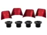 absoluteBLACK Absolute Black Covers Til Shimano Ultegra 6800 Kranksett Rød