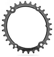 absoluteBLACK Absolute Black Oval Største Drev til 2x11 46t, BCD Ø110 absoluteBLACK Absolute Black Oval Største Drev til 2x11 46t, BCD Ø110