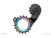 absoluteBLACK HOLLOWcage Tannhjul Shimano R8000/R9100 Svart/Oil Slick absoluteBLACK HOLLOWcage Tannhjul Shimano R8000/R9100 Svart/Oil Slick