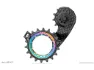 absoluteBLACK HOLLOWcage Tannhjul Shimano R8000/R9100 Svart/Oil Slick, Multifarget/svart