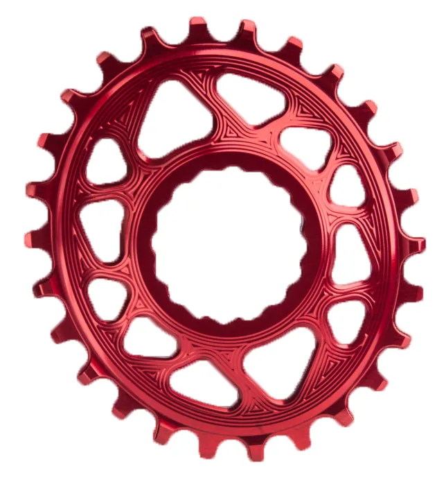 absoluteBLACK Oval 32T Drev Direkte Montering (Raceface) 3 mm Offset, Rød
