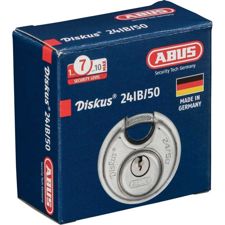 ABUS 24ib/50 B/dfnli Hengelås, Silver / blue, One Size ABUS 24ib/50 B/dfnli Hengelås, Silver / blue, One Size