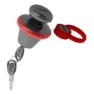 ABUS 39 Victory Hengelås, Black / red, One Size