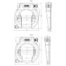 ABUS 4750xl Nr Bk Sykkelrammelås, Black, 89mm