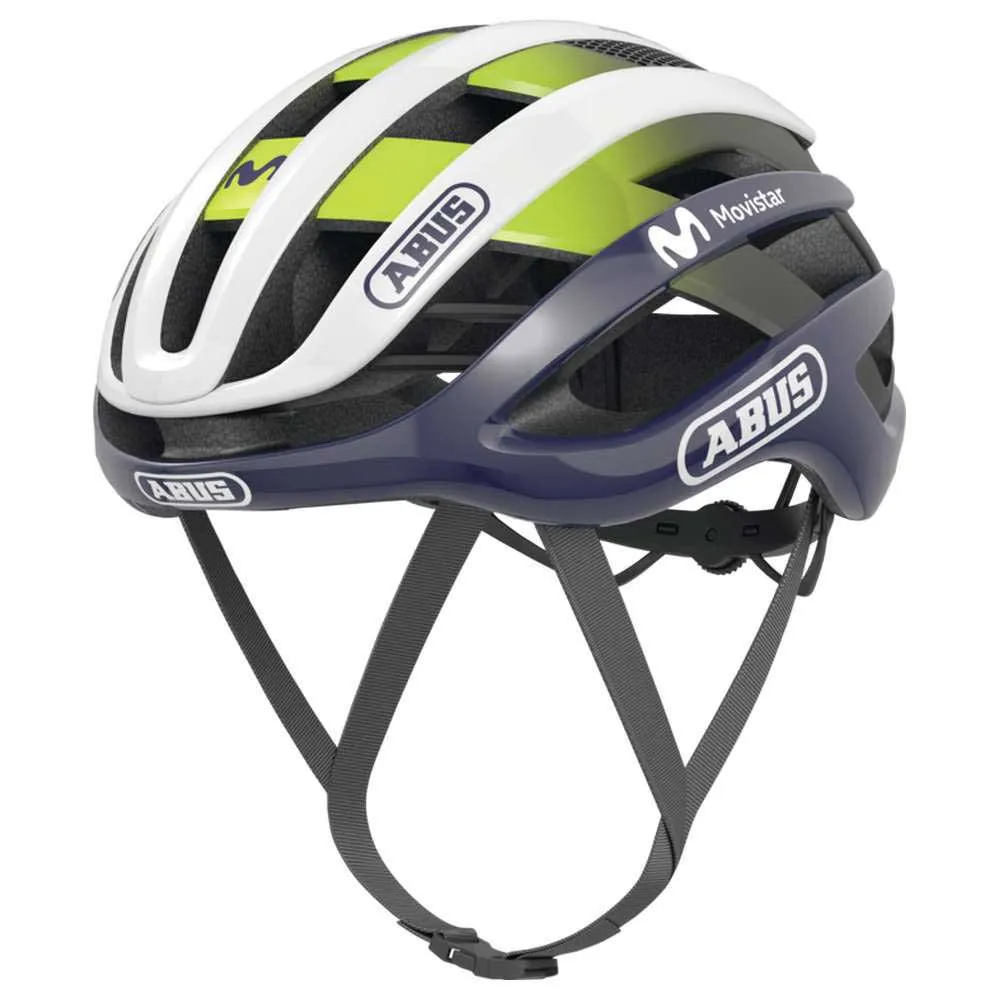 ABUS AirBreaker sykkelhjelm Movistar Team 23 ABUS AirBreaker sykkelhjelm Movistar Team 23