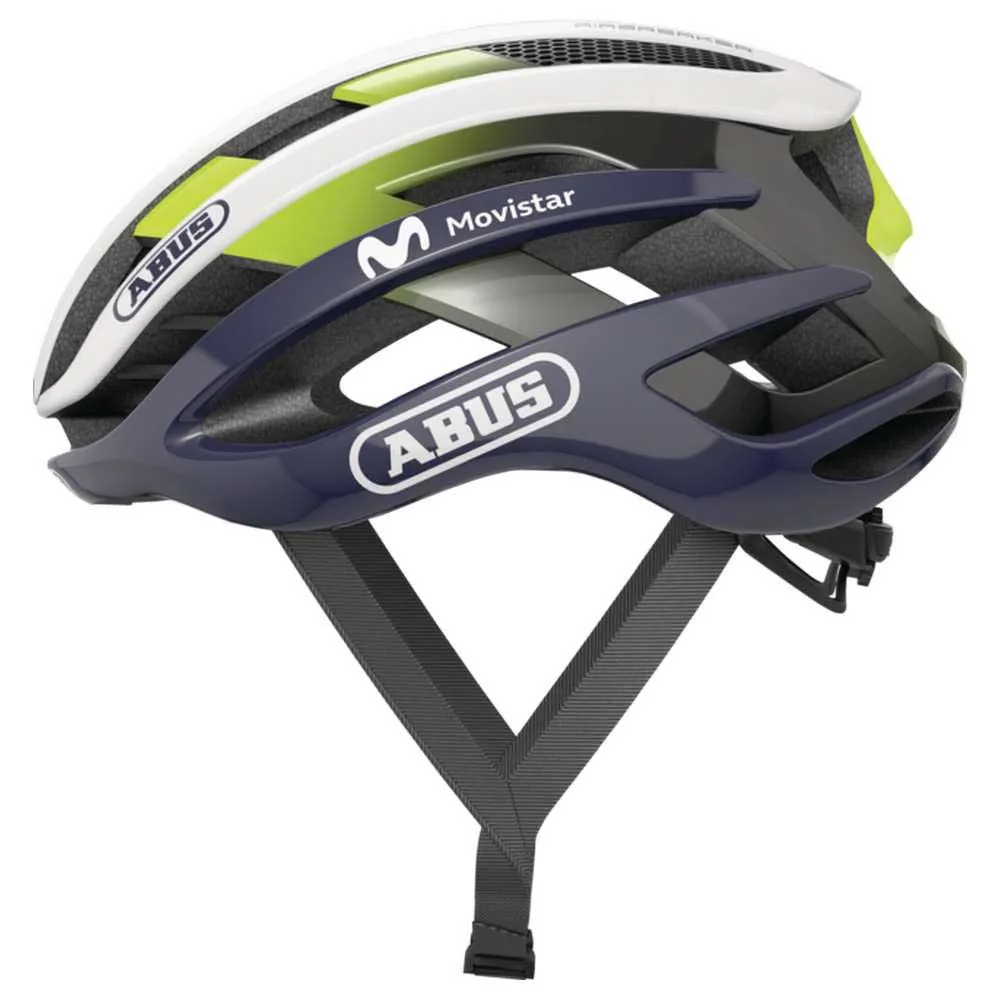 ABUS AirBreaker sykkelhjelm Movistar Team 23 ABUS AirBreaker sykkelhjelm Movistar Team 23