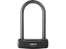 ABUS Bügelschloss Granit Plus 640 mit Halter TexKF, Black, 230 X 83 X 12mm