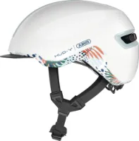 ABUS HUD-Y ACE sykkelhjelm LED Gleam Silver ABUS HUD-Y ACE sykkelhjelm LED Gleam Silver