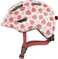 ABUS Smiley 3.0 LED Sykkelhjelm Rose Strawberry ABUS Smiley 3.0 LED Sykkelhjelm Rose Strawberry