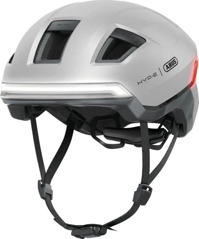ABUS Sykkelhjelm Hyp-E, Gleam silver