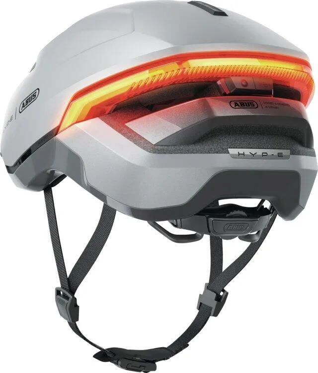 ABUS Sykkelhjelm Hyp-E, Gleam silver