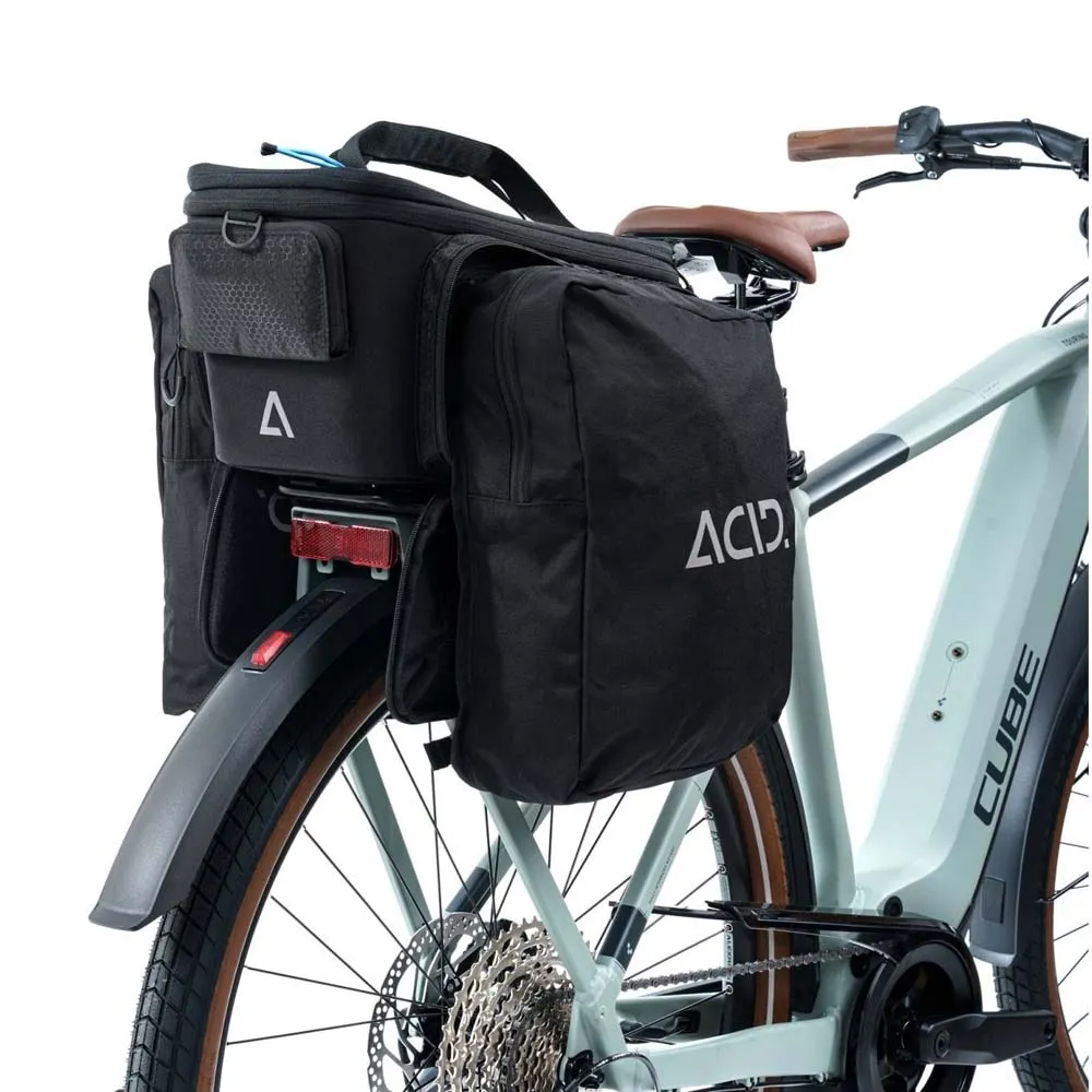 ACID City Rilink 8+ 16l Sykkelveske, Black, One Size ACID City Rilink 8+ 16l Sykkelveske, Black, One Size