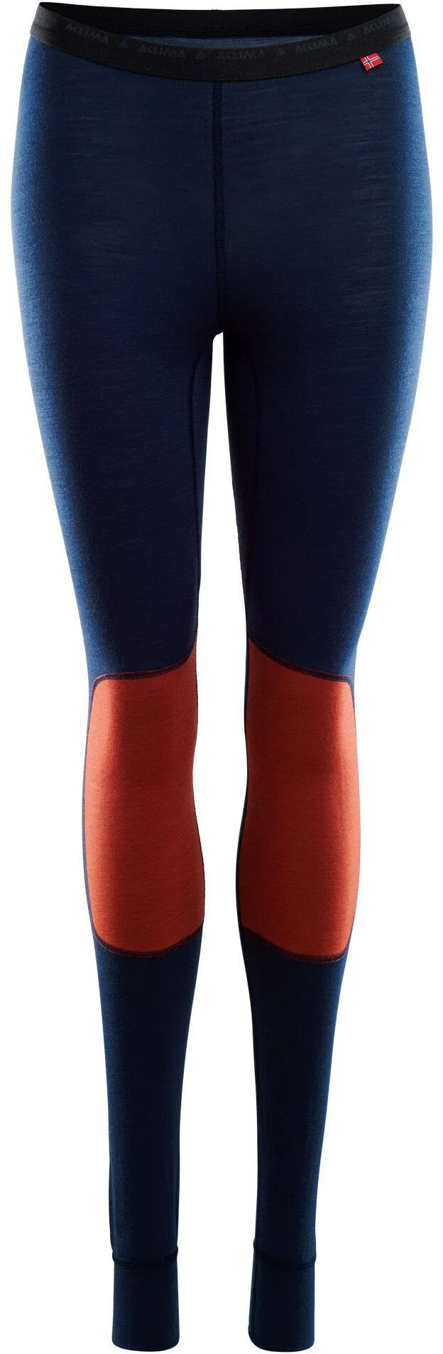 Aclima Lightwool Reinforced Longs Ws, Navy blazer/red ochre
