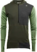 Aclima Men's WarmWool Hoodsweater with Zip Marengo/Jet Black/Corsair